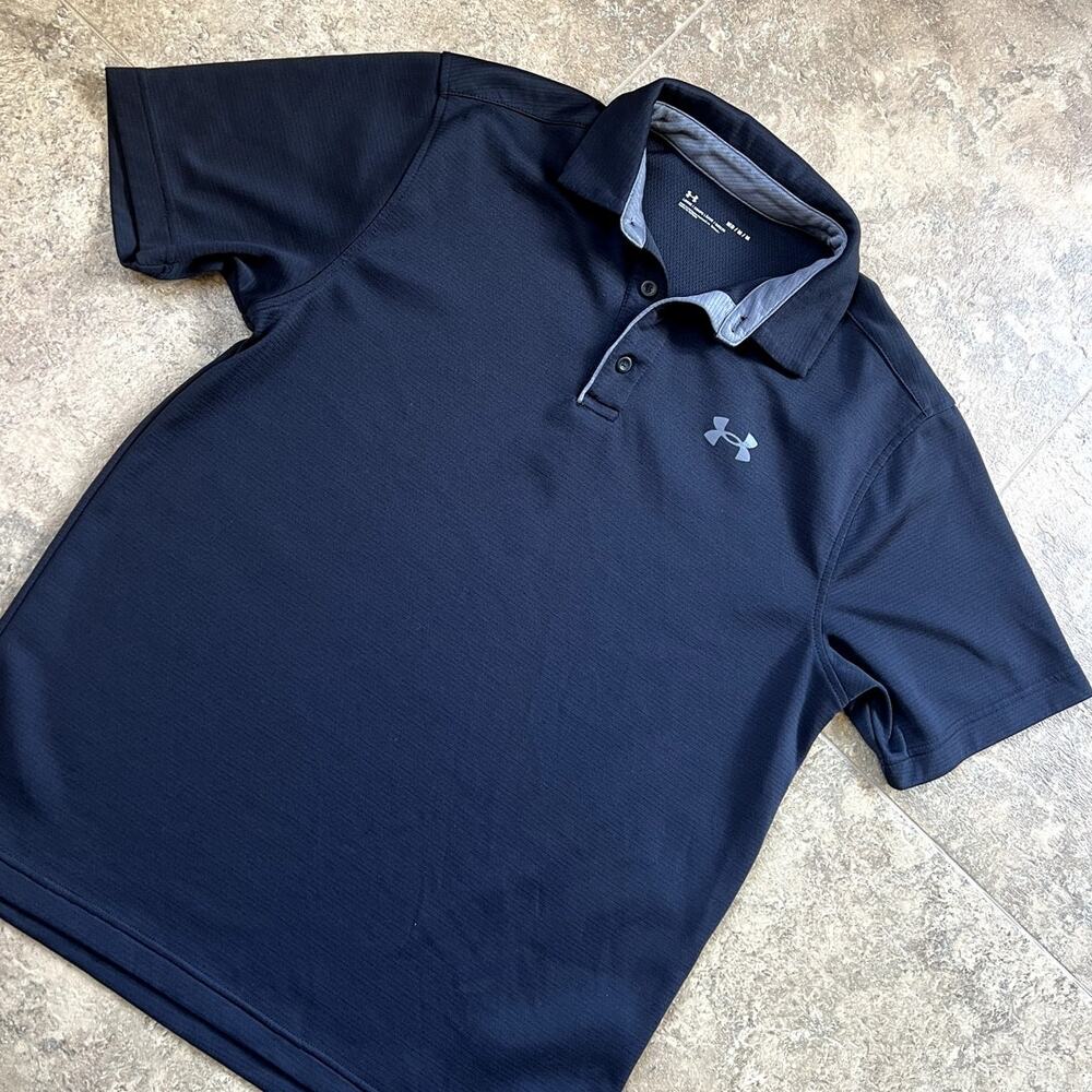 Under Armour Loose Black Polo, Men's size M